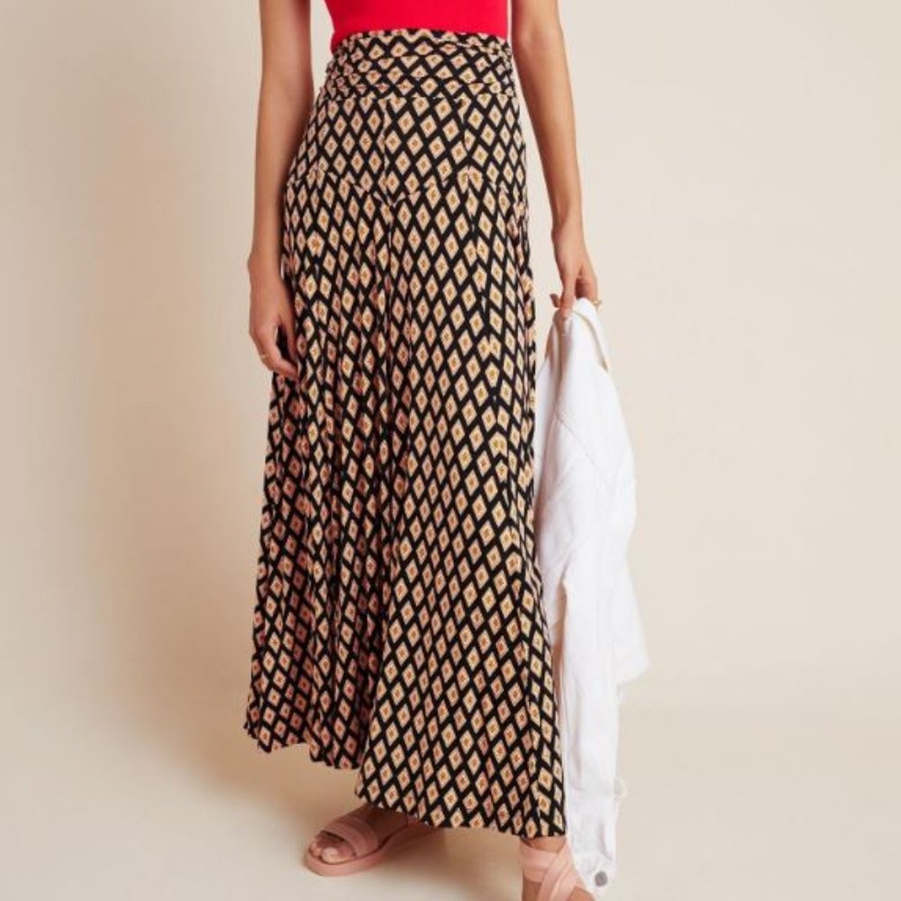 Anthropologie Maeve Abstract Maxi Skirt Sz. L